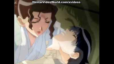Cock-hungry anime porn lady rides till climax