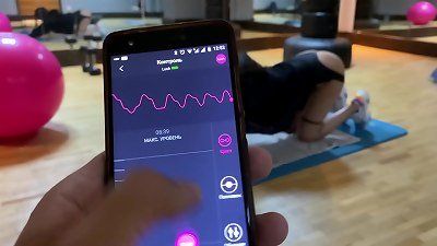 workout Games Gone Wild. fitness fun With Remote control massager Lovense round