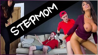 BANGBROS - Sam Bourne's Step mom Ava Koxxx Takes control Of The Situation