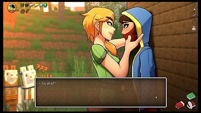 HornyCraft [Minecraft Parody anime porn game PornPlay ] Ep.35 all minecraft femmes wants to stroke Steve hefty manstick !