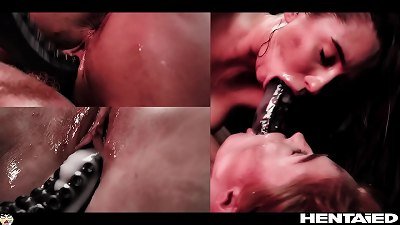 Real Life anime - Jia Lissa & Liya Silver Creampied and torn up all the way thru by Aliens